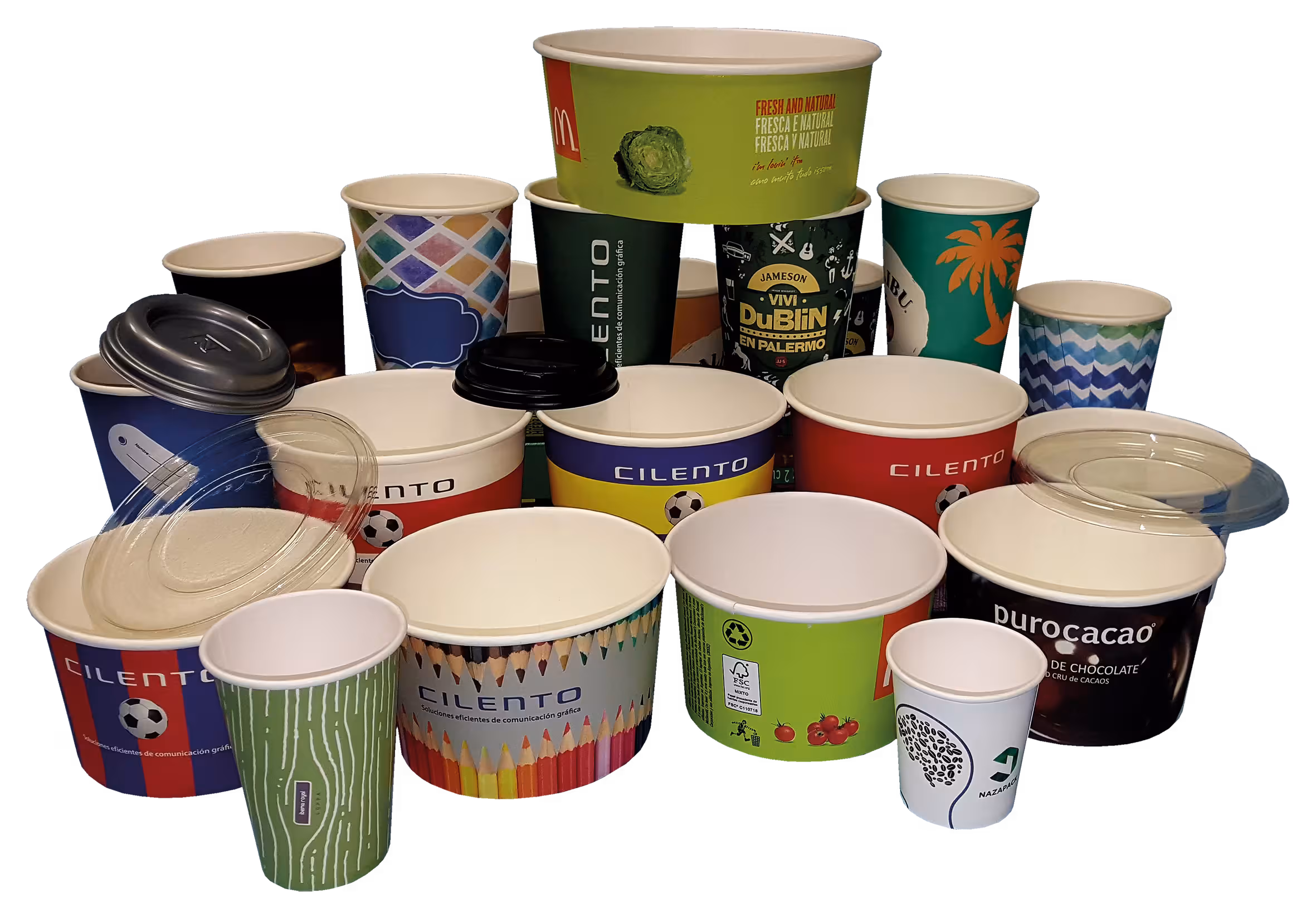 Diversos envases en polipapel